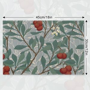 Trend Custom Printed Eco-Friendly Vintage <b>Rectangle</b> MDF Cork Face Paper Luxury Multi-Shaped <b>Placemat</b> Restaurant Decoration - Product Image 2