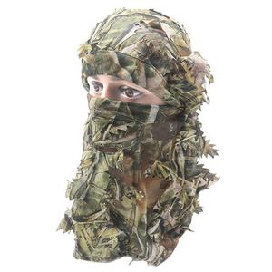 カモフラージュヘッドギア、ハンティングヘッドギア、ハンティングフルカバーメッシュカモフラージュ3Dリーフィーフェイスマスク - Product Image 2