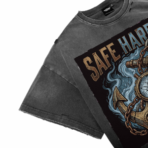 Camisetas de Hombre Vintage con Lavado Ácido y Efecto Desgastado, Calidad Superior ODM OEM, Personalizadas con Estampado Punk DTG, Casuales, Transpirables, 100% Algodón Tejido - Product Image 5