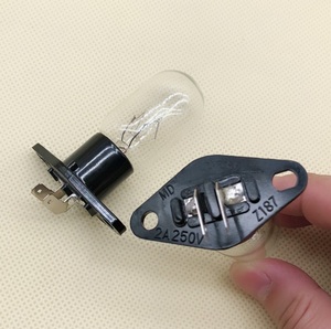 <span class=keywords><strong>Lampadina</strong></span> AC230V con Portalampada per Forno a Microonde, Illuminazione Resistente alle Alte Temperature, <span class=keywords><strong>Lampadina</strong></span> per <span class=keywords><strong>Frigorifero</strong></span> 25W - Product Image 2