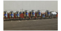 Machine de transformation du yaourt à petite échelle 100-1000L, ligne de production complète de yaourt, de crème glacée au lait grec avec pasteurisateur et refroidisseur