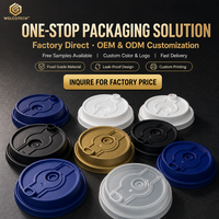 Couvercle en plastique PP jetable anti-fuite pour gobelet, 90 mm, pour boissons chaudes et froides, café, thé, à emporter, avec logo personnalisé, vente en gros, OEM
