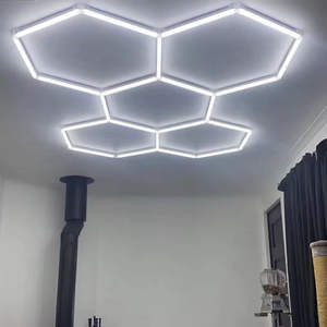 Alta Qualidade 5 Grade Moderna Luz De Teto Hexagonal Garagem Luz Últimos Produtos Nova Fábrica Carro Trabalhando Luz Para Ginásio Esportes - Product Image 1