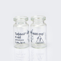 Emballage stérile de flacons en verre transparent pharmaceutique sans liquide de 2ml 5ml 7ml 10ml pour gicler avec bouchon en caoutchouc