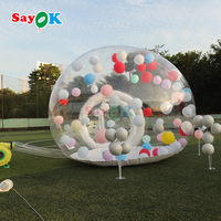 Enfants fête ballons maison d'amusement géant clair gonflable cristal igloo dôme bulle tente transparent gonflable bulle ballons maison