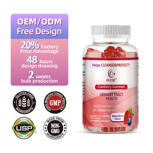 Gomitas de Arándano Rojo, 60 Unidades, Suplemento para la Salud del Tracto Urinario y los Riñones, Sabor a Frutos Rojos Mixtos, 2 Gomitas Equivalentes a 1 Vaso de Arándano Rojo - Product Image 1