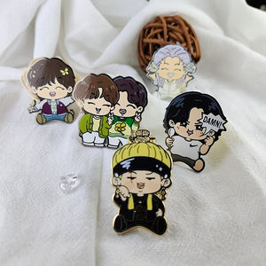 도매 금속 핀 하이 퀄리티 사용자 정의 금속 반짝이 스테인드 글라스 하드 에나멜 핀 사용자 정의 에나멜 핀 - Product Image 5