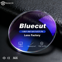 Verres Optiques de Prescription RX Lab pour Ordinateur, Indices 1.56 1.59 1.6 1.67 1.74, Anti-Lumière Bleue, Blocage UV420, Traitement Superhydrophobe