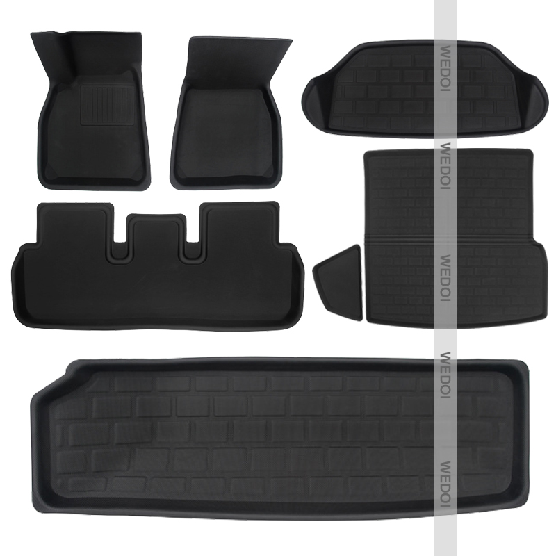 Новые всепогодные 3D Автомобильные Коврики для Tesla Model S, напольный коврик, индивидуальный автомобильный ковер, коврик для багажника, автомобильные аксессуары 2023