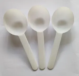 Reusable Plastic Scoops CPLA Big Spoon Snack Coffee Stir Sugar Spice Measure spoon