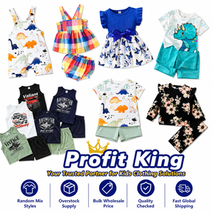Conjuntos de Ropa de Verano para Niños de Algodón Surtido al Azar, Venta al por Mayor, Ropa Casual para Bebés Niños y Niñas, Proveedor de Ropa al por Mayor, Envío Inmediato - Product Image 2