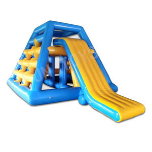 Toboggan pyramidal gonflable pour parc aquatique, mur d'escalade flottant gonflable <span class=keywords><strong>Jungle</strong></span> Joe - Product Image 2