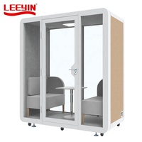 Station de téléphone acoustique professionnel, sans fil, avec panneau acoustique, pour bureau, réunion privé, insonore