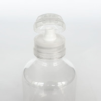 Botella de Plástico Transparente de 500 ml con Tapa Abatible, Apta para Alimentos, a Prueba de Fugas, para Miel, Salsas y Alimentos Líquidos