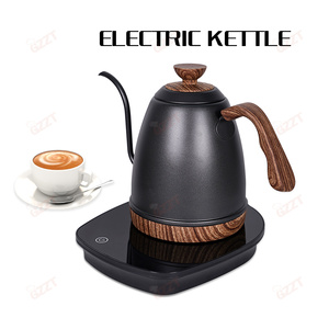 Barista Acero inoxidable 1.2L Verter sobre la elaboración de café Tetera Hervidor de café de cuello de cisne <span class=keywords><strong>con</strong></span> termómetro de precisión simple - Product Image 5