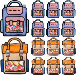 Sacs cadeaux en plastique avec poignées pour anniversaire, fête, mariage, emballage cadeau réutilisable en vrac pour bonbons, en-cas, <span class=keywords><strong>chocolat</strong></span>, sandwichs - Product Image 4