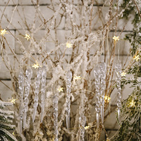 Décoration de Noël en cristal transparent en forme de sucette glacée pour la fête de Noël, ornement de sapin de Noël en acrylique suspendu
