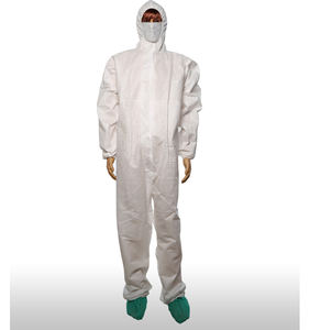 Combinaison de protection jetable d'isolation d'OEM d'usine avec la couverture de <span class=keywords><strong>CPE</strong></span> vêtements médicaux bon marché - Product Image 1