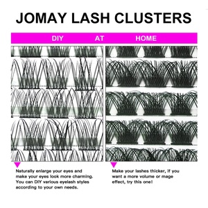 JOMAY Cluster Label pribadi ekstensi bulu mata DIY bulu mata gaya ringan bulu mata individu dengan kemasan kotak panjang <span class=keywords><strong>10mm</strong></span>