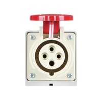 Prise industrielle murale IP44 16A 3P+PE 380V, prise femelle 4 broches 16A