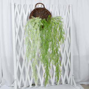 Plantes artificielles Ruyin, plante suspendue 100 cm, simulation de fougère en plastique, décoration pour intérieur et extérieur - Product Image 3