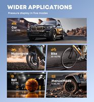 Pompe à vélo pour moto 12V, batterie rechargeable, gonflage 2X plus rapide 150PSI, gonfleur de pneu, compresseur d'air portable