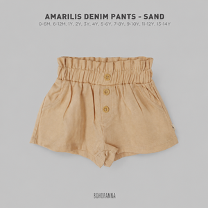 Pantalones vaqueros Amarilis Sand: Comodidad, diseño elegante y uso versátil para niñas activas que disfrutan de cada día - Product Image 1