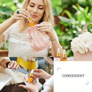 Flacon compte-gouttes en verre rose doré pour sérum, modèle W81 de la marque Capot, pour emballage personnalisé d'huiles essentielles, avec écran de protection, vente en gros - Product Image 5