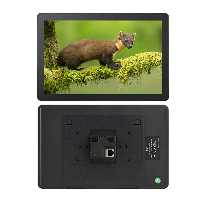 Wall Hanging 10inch Smart Home Tablet POE RS485 Interface Wifi Android Touch Tablet With LED Light Bar