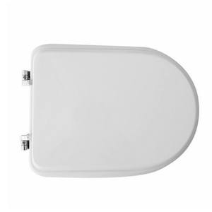 Asiento de inodoro para inodoro Jumbo Tua Forma 7, bisagras blancas en forma de lazo, 50,5 cm de longitud - Product Image 1