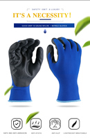 Gants de travail en nylon et spandex tricotés de calibre 18, paume enduite de mousse de nitrile micro-perforée, certifiés CE EN388, logo personnalisé, personnalisables