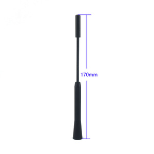 Antenne radio de voiture en alliage d'aluminium, longue, noire, rouge, bleue, argentée, pour la réception AM FM des véhicules - Product Image 4