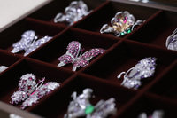 XILIANGFEIZI 2025 Nouvelle Broche Papillon de Luxe en Cuivre et Zircon, Accessoire de Corsage, Cadeau pour Mariage, Fête, Anniversaire