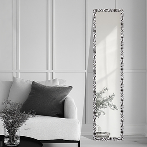 Homco thiết kế trang trí tầng thường vụ MDF gương Zebra khuôn mẫu cửa treo gương cho phòng ngủ - Product Image 6