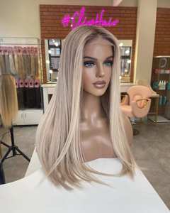 Perruque Lace Front Glueless de Qualité Supérieure, Cheveux Humains Vierges Remy Européens, Blond Platine Transparent - Product Image 3