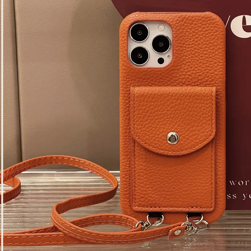 Смартфон кошелек сумка для iPhone 13 14 чехол с милым мешочком Съемная сумка через плечо кошелек сумка для iPhone 15