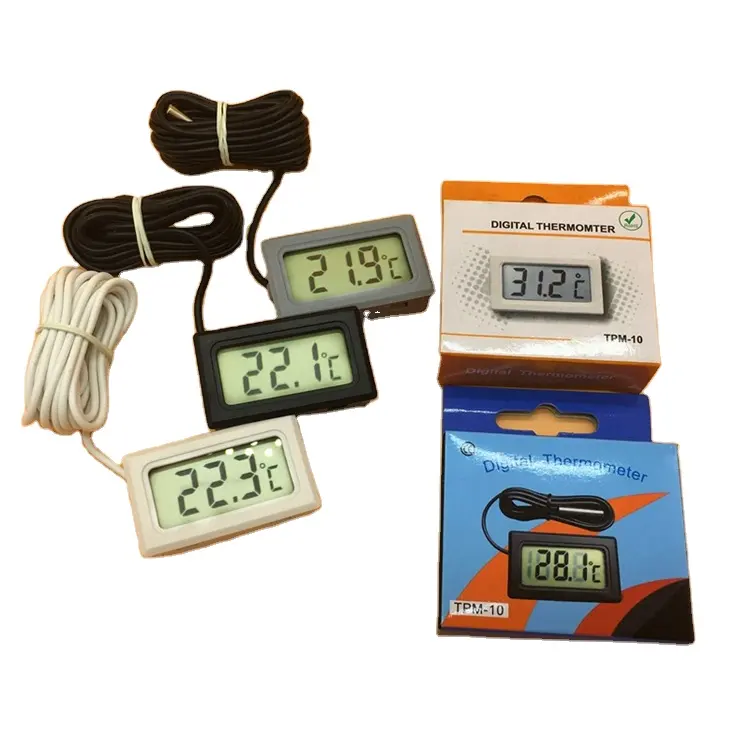 Mini Digital Thermometer TPM-10, freezer, refrigerator, aquarium thermometer. Embedded thermometer.