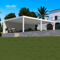 Gazebo — couverture de Patio chinois, toit en métal avec store solaire, AP-L202