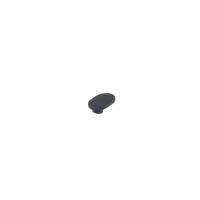 Poignée ovale en aluminium noir mat pour armoire, installation facile, pour armoires, commodes, chambres, salles de bain, cuisines, qualité OEM usine