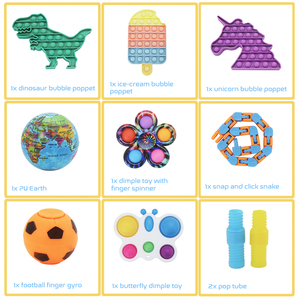 75 Pezzi di Giocattoli Antistress in Plastica, Spinner e Tubi, Riempitivi per Pignatte, Premi per Classe, Confezione Giocattoli per il Sollievo dallo Stress - Product Image 3