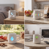 Panneau matriciel LED programmable flexible, écran d'art pixelisé RVB avec contrôle par application, motif DIY pour la décoration de tasses intelligentes