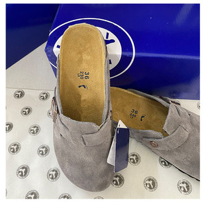 Unisex Luxury High Quality Genuine Suede <strong>Mule</strong> Shoes Slip-on <strong>Mules</strong> Clogs <strong>s</strong> Horsehair <strong>Slippers</strong> for <strong>Men</strong> and Women - Product Image 6