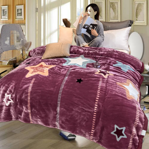 Cheap King Size Flower Mink Winter Sublimation Blanket, Manufacturers <b>Throw</b> Raschel <b>Bed</b> Printed Blanket - Product Image 3