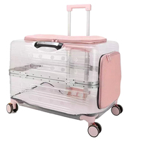 Sac de transport pour animaux de compagnie transparent grande capacité, idéal pour les voyages en extérieur et les déplacements sur les escaliers (vente en gros)