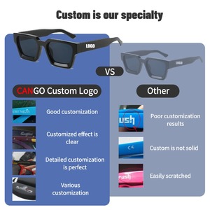 نظارة شمسية فاخرة مثيرة للنساء نظارات شمسية عصرية مربعة الشكل أحدث سعر مناسب نظارة شمسية سوداء - Product Image 3