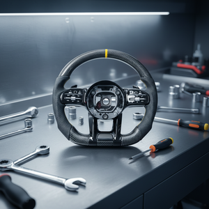 <span class=keywords><strong>Volant</strong></span> de voiture personnalisé en fibre de carbone pour <span class=keywords><strong>Mercedes</strong></span>-Benz AMG Performance W167 W213 W217 W222 W177 W190 - Product Image 3