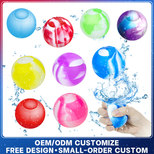 Manufacture Factory <strong>Custom</strong> Print Reusable Silicone Water <strong>Balloons</strong> for Kids - Refillable Summer Water Toys - Product Image 1