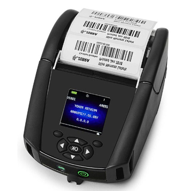 ZQ62-AUWA000-00 - ZEBRA ZQ620 Portable Thermal Barcode Printer with Bluetooth (no Batteries)