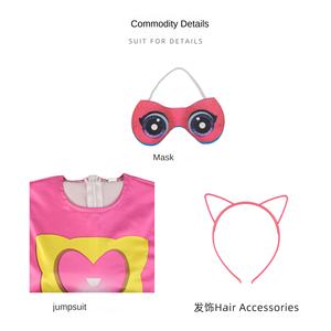 Mono de Gatita para Mujer con Máscara y Accesorios para el Cabello, <span class=keywords><strong>Disfraz</strong></span> de Poliéster <span class=keywords><strong>Rosa</strong></span>, <span class=keywords><strong>Disfraz</strong></span> de Personaje de <span class=keywords><strong>Halloween</strong></span> - Product Image 3