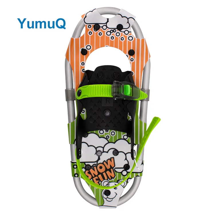 YumuQ Aluminium Frame Profesional Popular And Beautiful Hdpe Decking Winter Snowshoes Ski And Snow Pole Set